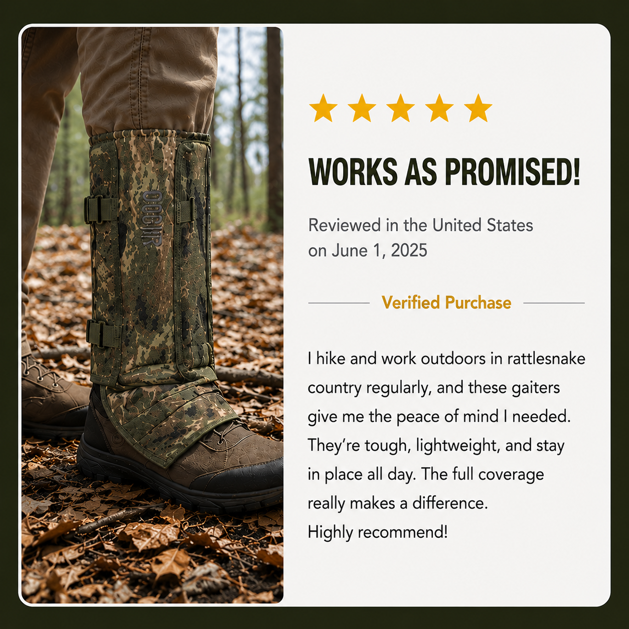 Avenor TrailGuard Protective Gaiters
